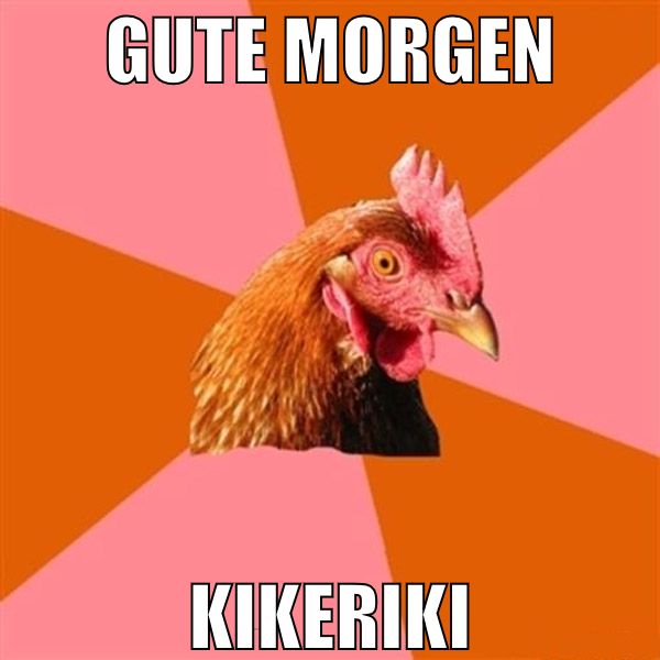 Gute Morgen kikeriki