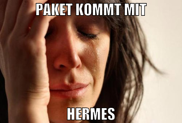 paket kommt mit hermes