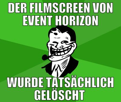der filmscreen von event horizon wurde tatsächlich