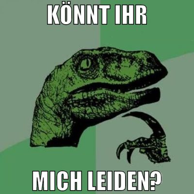 könnt ihr mich leiden?