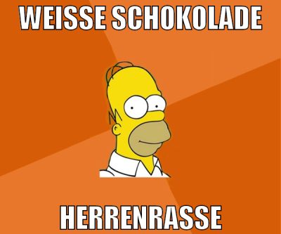 WEIße SCHOKOLADE HERRENRASSE