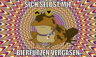 sich selbst mit bierfürzen vergasen