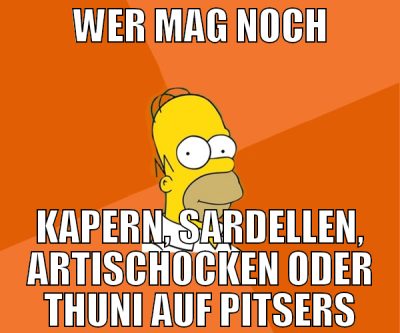 Wer mag noch Kapern, Sardellen, Artischocken oder