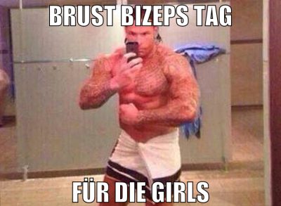 brust bizeps tag für die girls