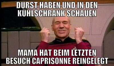 durst haben und in den kühlschrank schauen mama ha