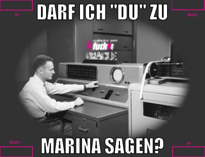 darf ich "du" zu marina sagen?