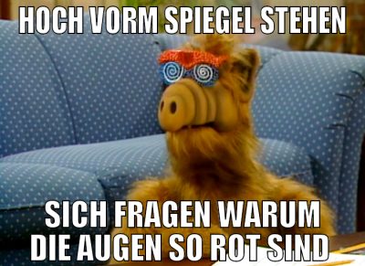 hoch vorm spiegel stehen sich fragen warum die aug