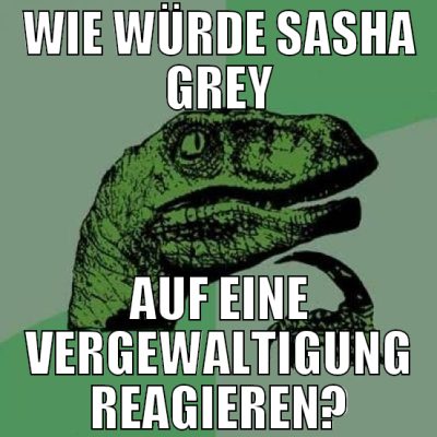 wie würde sasha grey auf eine vergewaltigung reagi