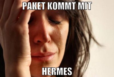 paket kommt mit hermes