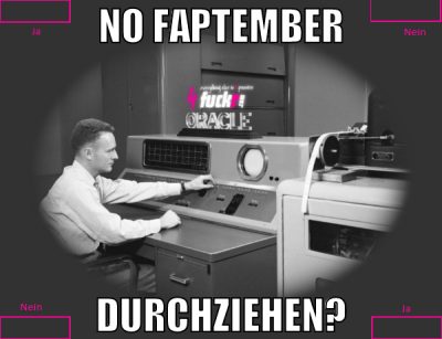 No Faptember durchziehen?