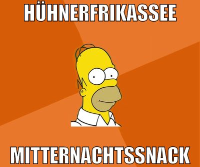 HÜHNERFRIKASSEE MITTERNACHTSSNACK