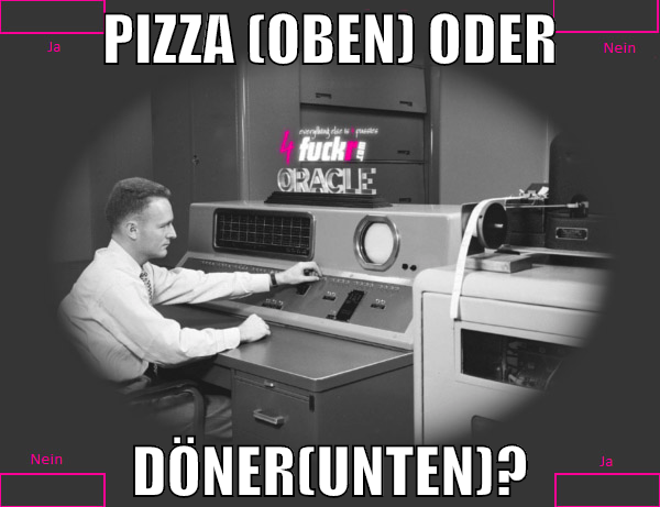 Pizza (oben) oder Döner(unten)?