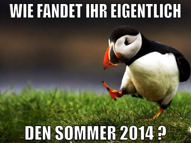 wie fandet ihr eigentlich den sommer 2014 ?