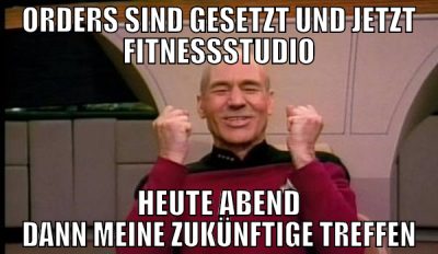 orders sind gesetzt und jetzt fitnessstudio heute