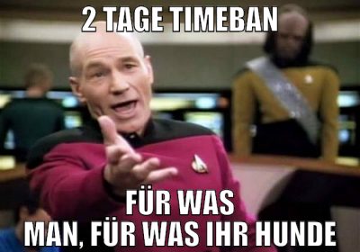 2 tage timeban für was man, für was ihr hunde