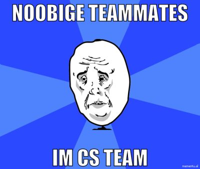 noobige teammates im cs team
