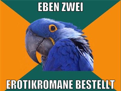 eben zwei erotikromane bestellt