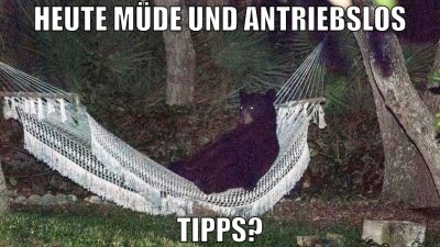 heute müde und antriebslos tipps?