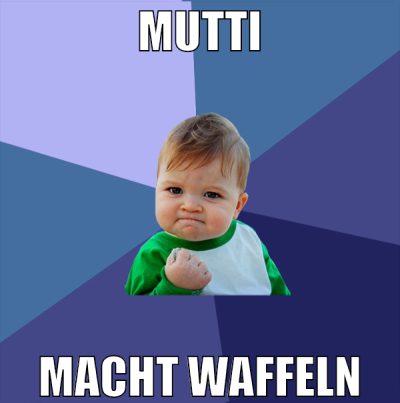mutti macht waffeln