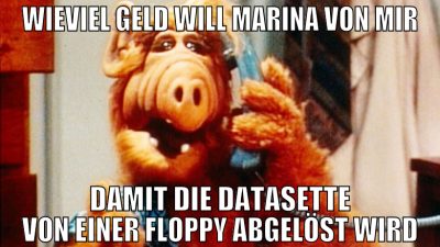 wieviel geld will marina von mir damit die dataset