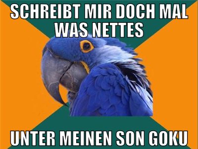 schreibt mir doch mal was nettes unter meinen son