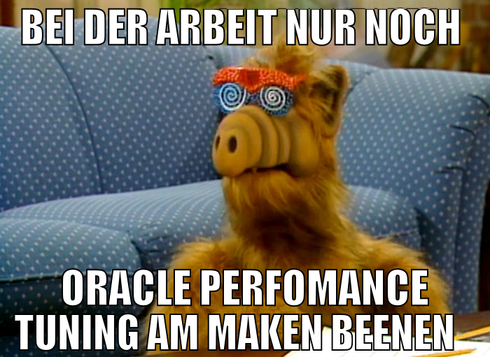 Bei der Arbeit nur noch Oracle Perfomance Tuning a