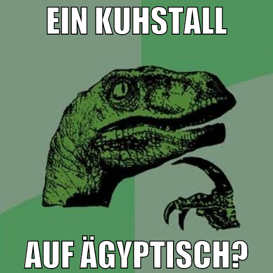 Ein kuhstall auf ägyptisch?
