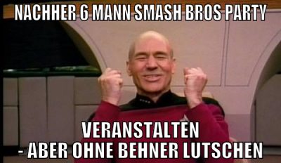 nachher 6 mann smash bros party veranstalten - abe