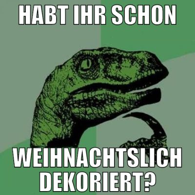 habt ihr schon weihnachtslich dekoriert?