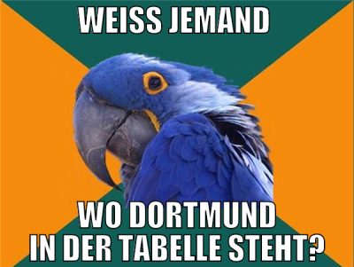 weiß jemand  wo dortmund in der tabelle steht?