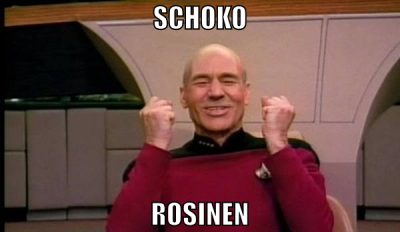 schoko rosinen