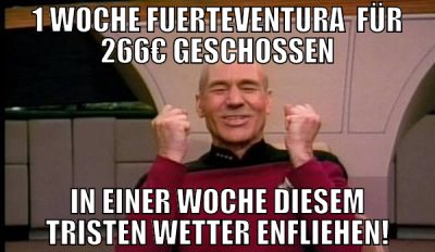 1 Woche fuerteventura  für 266€ geschossen in eine