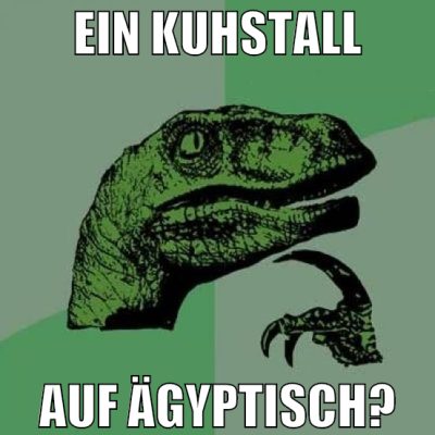 Ein kuhstall auf ägyptisch?