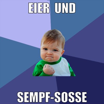 eier  und sempf-soße