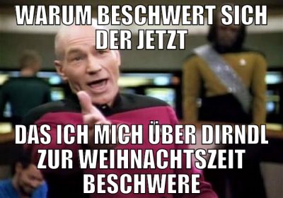 warum beschwert sich der jetzt das ich mich über d
