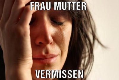 Frau Mutter  vermissen