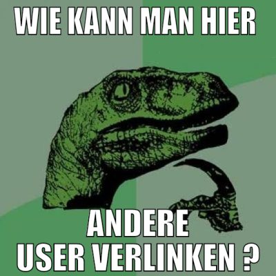 wie kann man hier  andere user verlinken ?