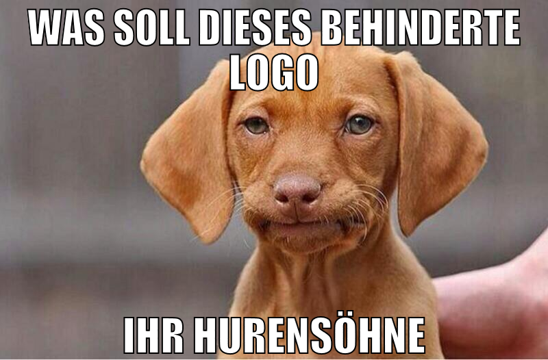 was soll dieses behinderte logo ihr hurensöhne