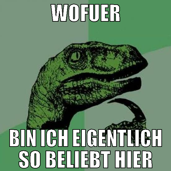 wofuer bin ich eigentlich so beliebt hier