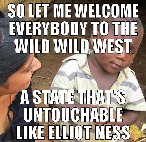 so let me welcome everybody to the wild wild west