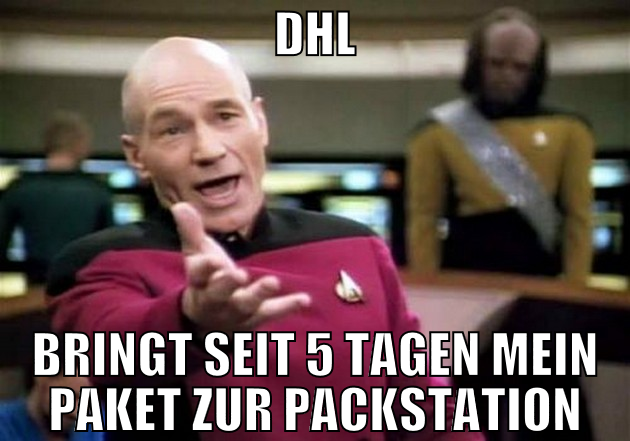 DHL bringt seit 5 tagen mein paket zur Packstation