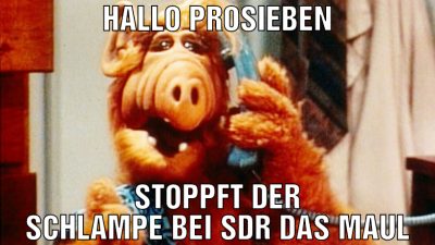 Hallo prosieben stoppft der schlampe bei sdr das m