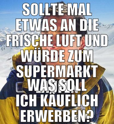 sollte mal etwas an die frische luft und würde zum