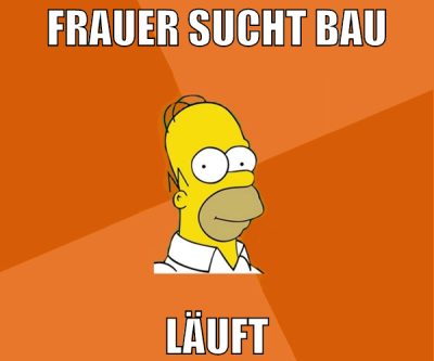 frauer sucht bau läuft