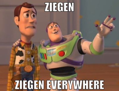 Ziegen Ziegen everywhere