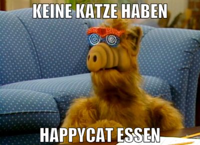 keine Katze haben HappyCat essen