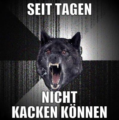 Seit tagen nicht kacken können