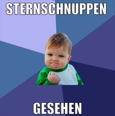 Sternschnuppen  gesehen