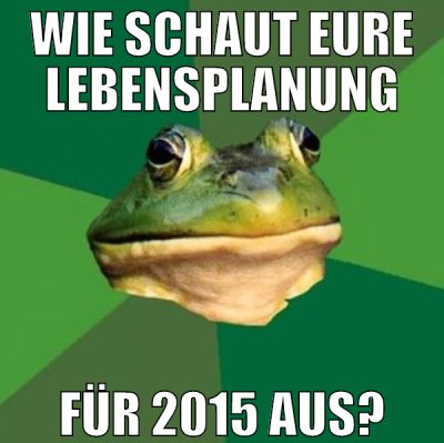 Wie schaut eure Lebensplanung für 2015 aus?