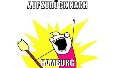 Auf zurück nach Hamburg